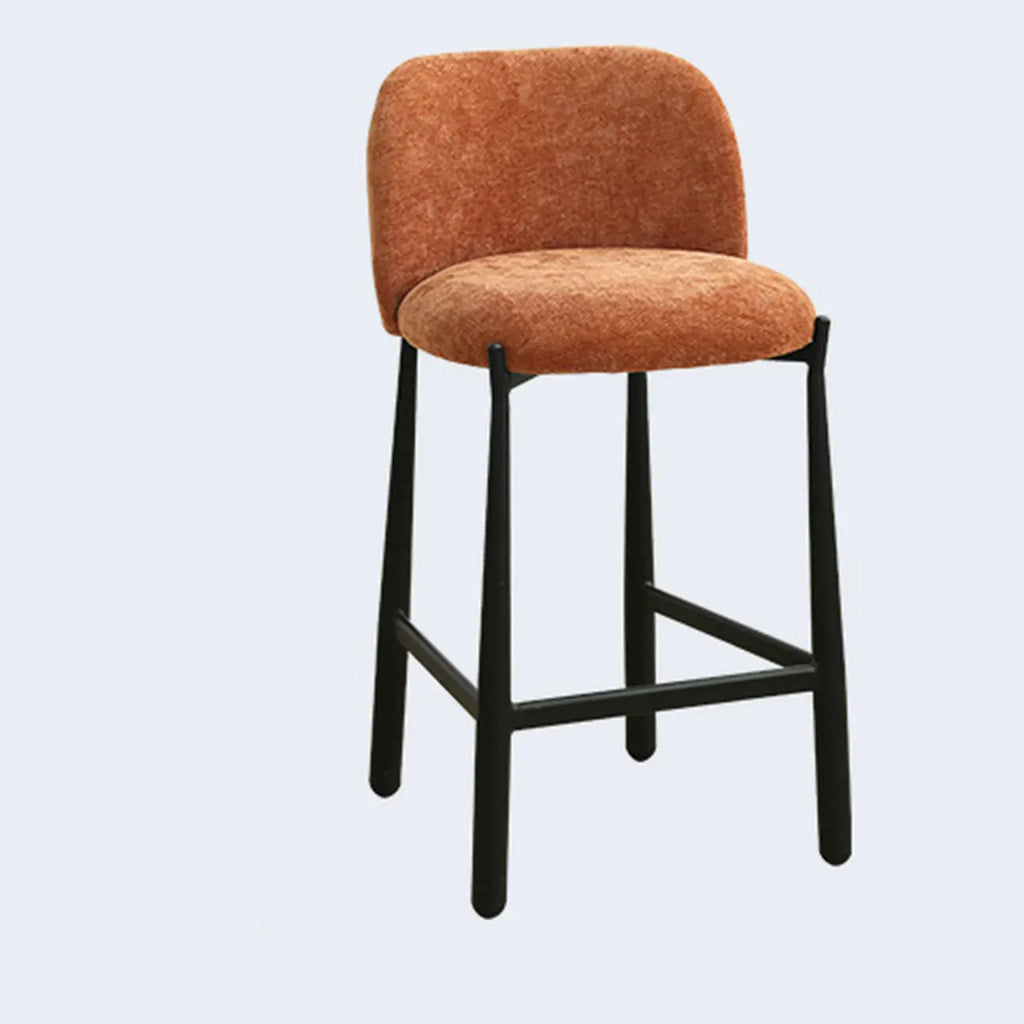 Mid Century Modern Square Upholstered Bar Stools Counter Height