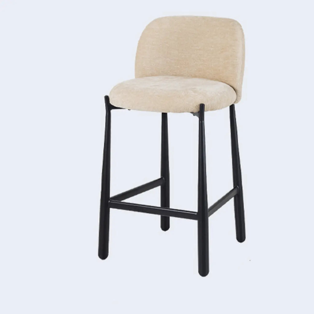 Mid Century Modern Square Upholstered Bar Stools Counter Height