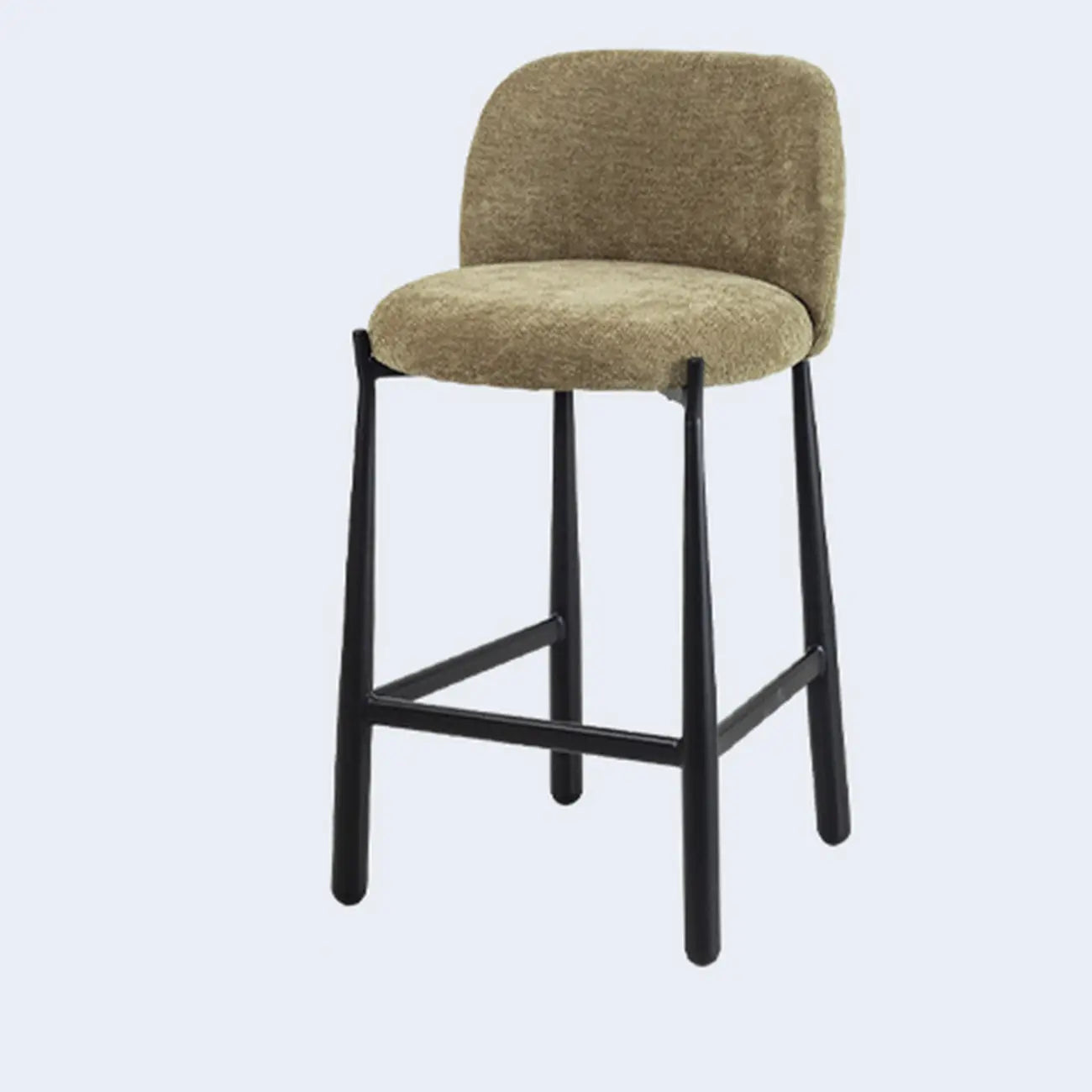 Mid Century Modern Square Upholstered Bar Stools Counter Height