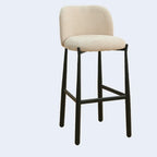 Mid Century Modern Square Upholstered Bar Stools Counter Height