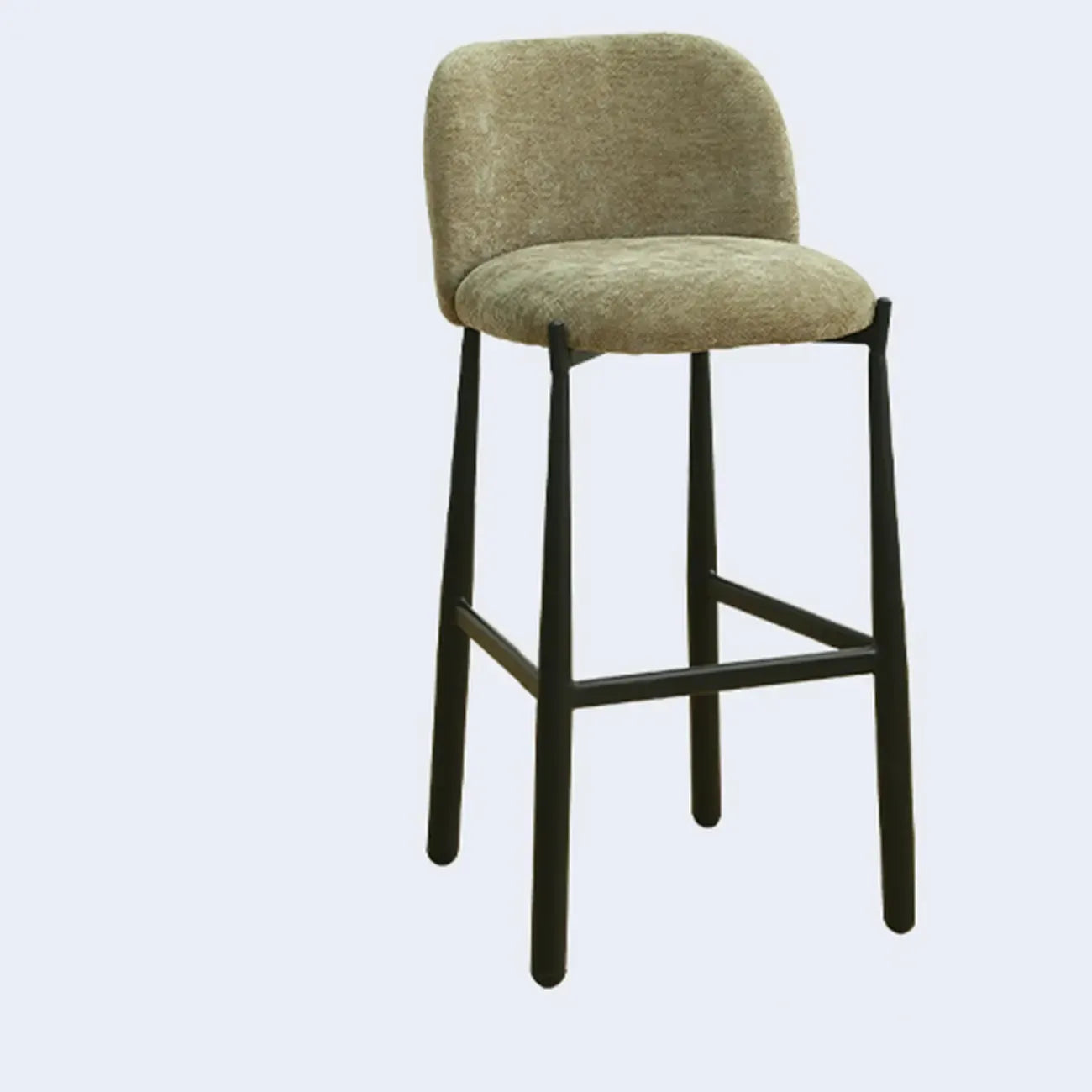 Mid Century Modern Square Upholstered Bar Stools Counter Height