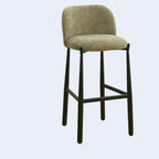Mid Century Modern Square Upholstered Bar Stools Counter Height