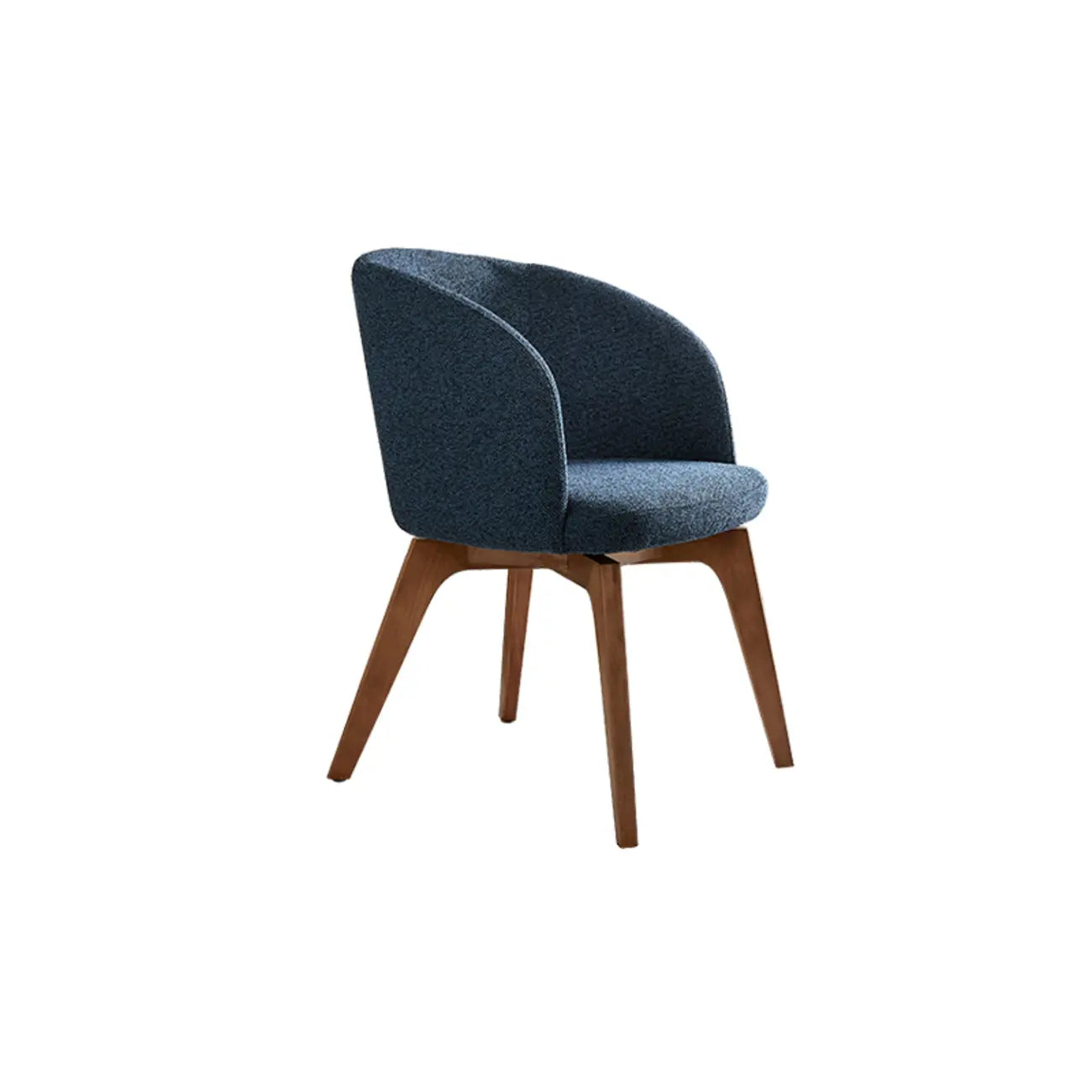 Modern Swivel Barrel Dining Chair with Arms