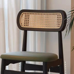 Soft Retro Upholstered Faux Leather Dining Chair