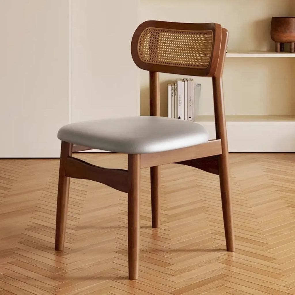 Soft Retro Upholstered Faux Leather Dining Chair