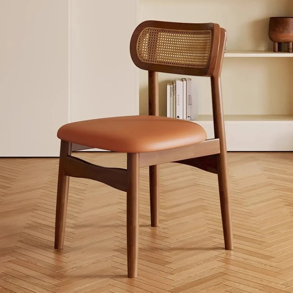 Soft Retro Upholstered Faux Leather Dining Chair