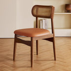 Soft Retro Upholstered Faux Leather Dining Chair