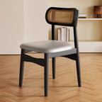 Soft Retro Upholstered Faux Leather Dining Chair