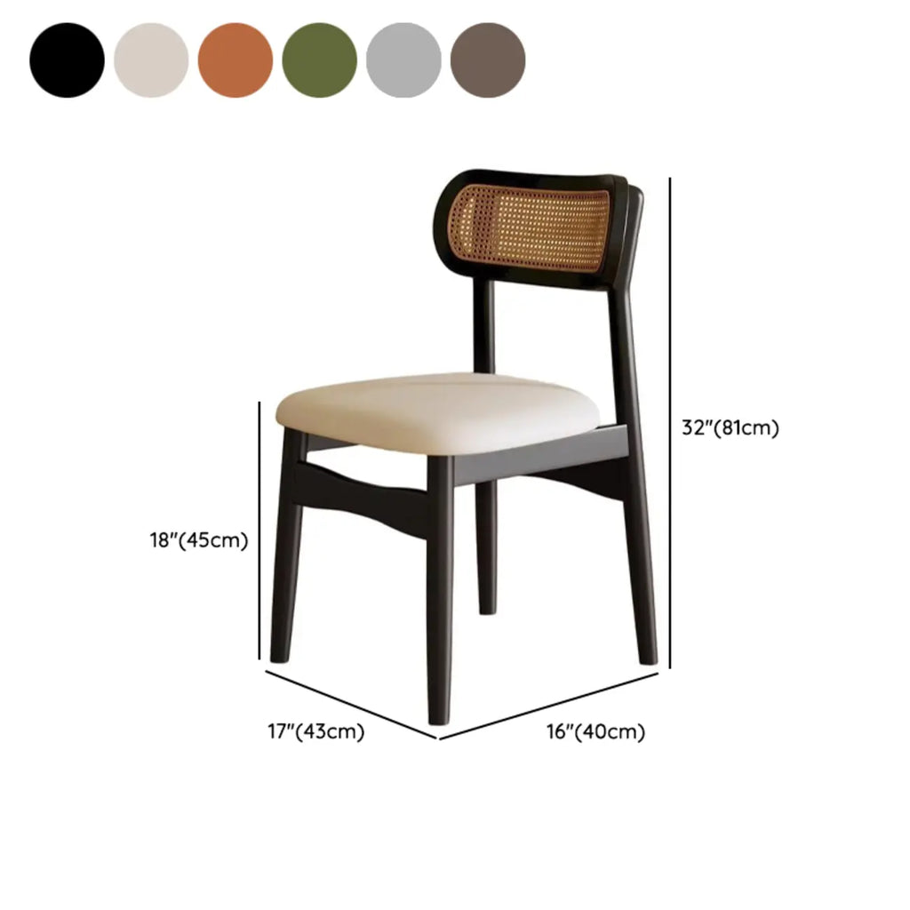 Soft Retro Upholstered Faux Leather Dining Chair