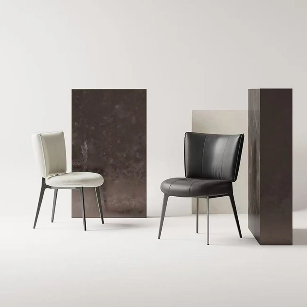Urban Chic Curved Back Upholstered Trufted Dining Chairs