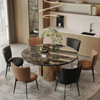 Urban Chic Curved Back Upholstered Trufted Dining Chairs