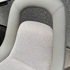 Contemporary Orange Upholstered Dining Chairs Open Back