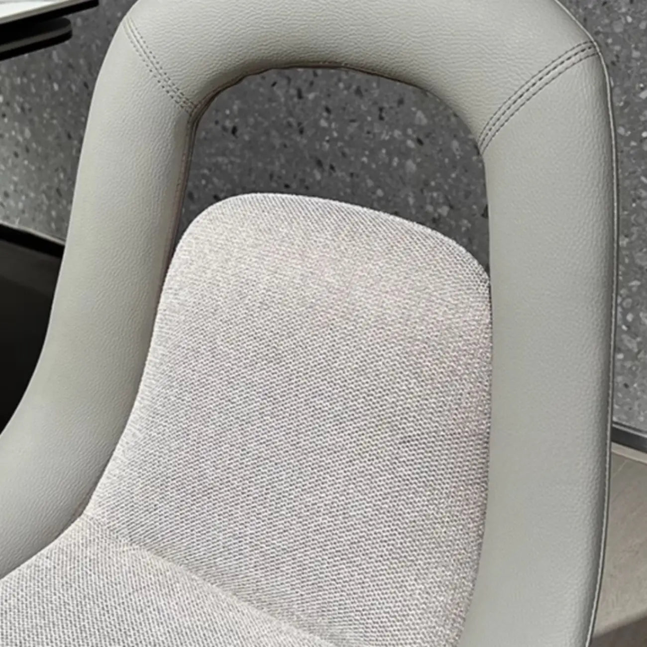 Contemporary Orange Upholstered Dining Chairs Open Back
