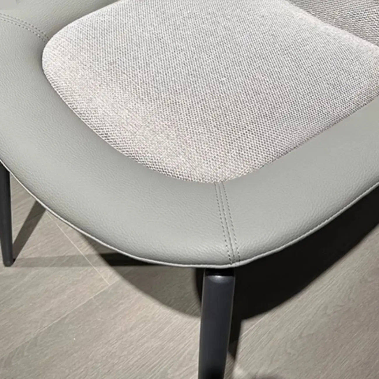 Contemporary Orange Upholstered Dining Chairs Open Back
