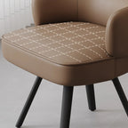 Scandinavian Swivel Brown Curved Back Dining Chairs