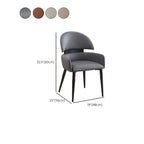 Scandinavian Swivel Brown Curved Back Dining Chairs