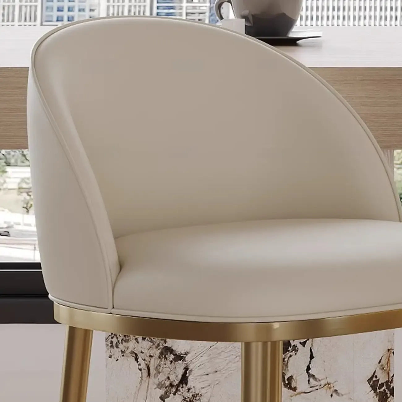 Mid Century Modern Leather Bar Stools Counter Height