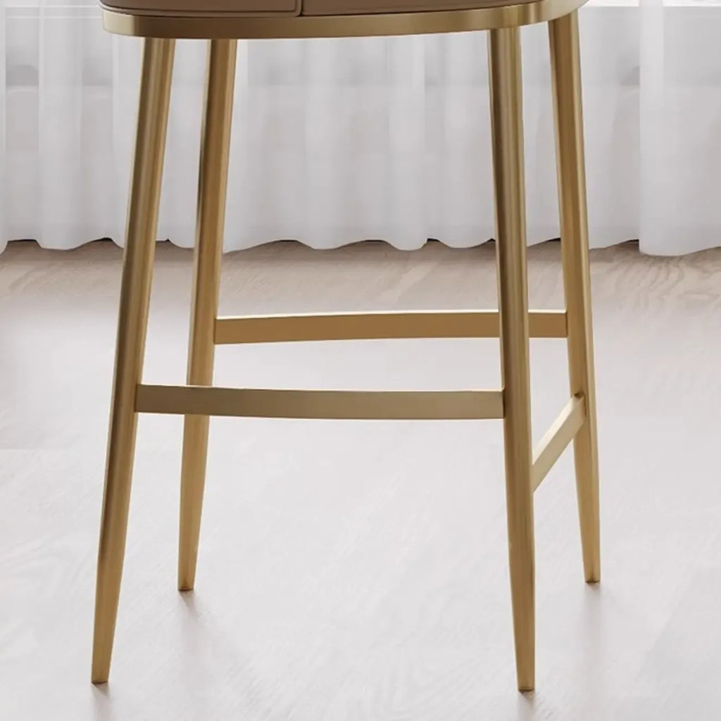 Mid Century Modern Leather Bar Stools Counter Height
