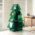 Artistic Acrylic Bookcase Vertical Stylish Display Shelf