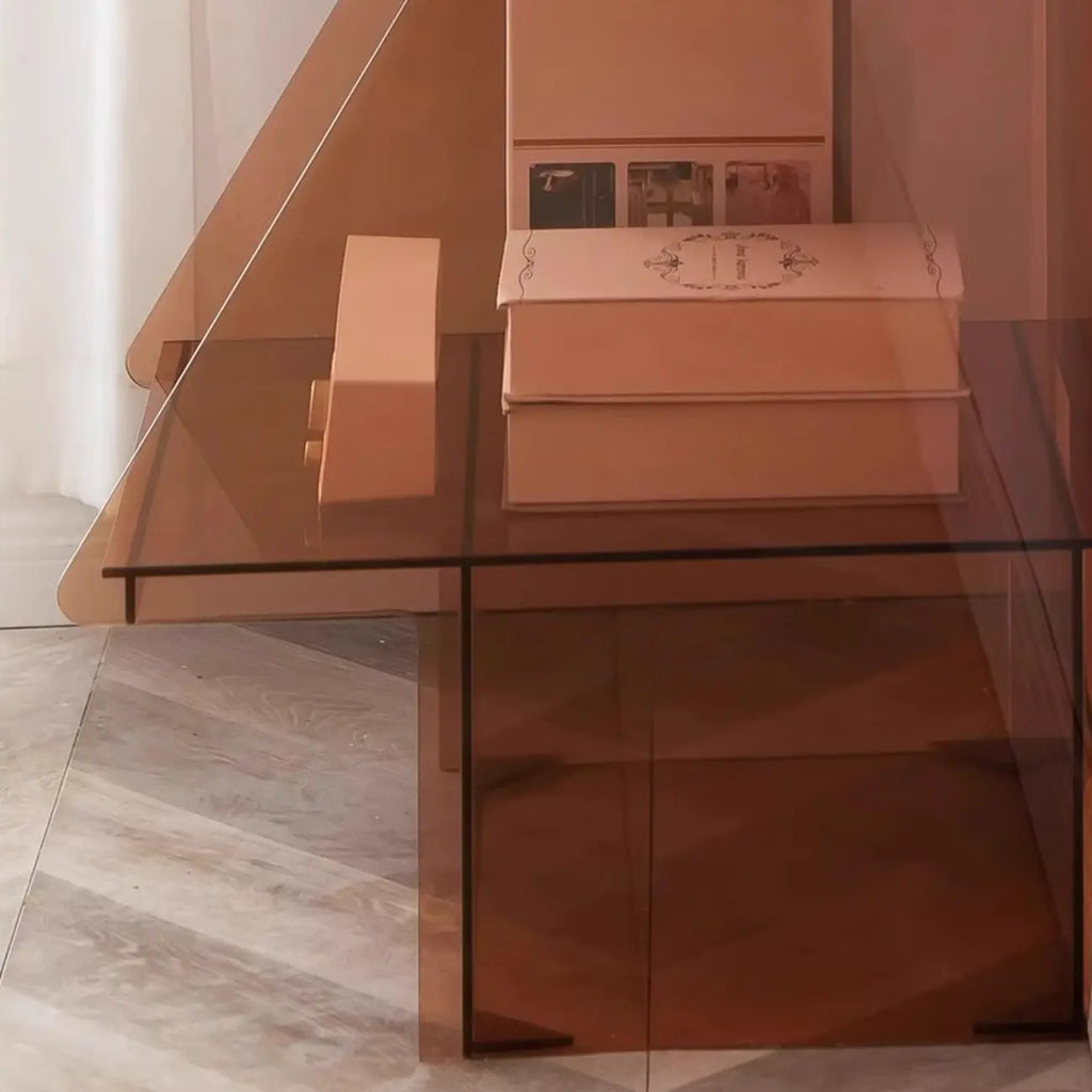 Artistic Acrylic Bookcase Vertical Stylish Display Shelf