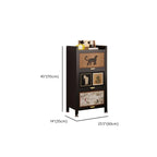 Elegant Black Wood Bookcase Close Back Storage Cabinet
