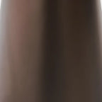 Brown Modern Round Tabletop Metal Pedestal Side Table