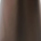 Brown Modern Round Tabletop Metal Pedestal Side Table