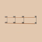 Contemporary Alloy Wall Mounted Open Back Bookcase