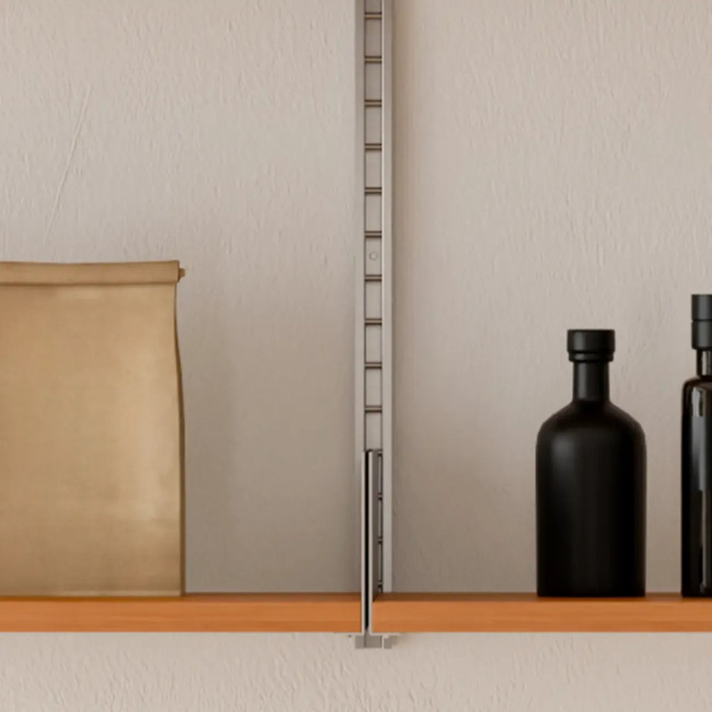 Contemporary Alloy Wall Mounted Open Back Bookcase