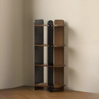 Contemporary 4-tier Wood Vertical Open Back Bookshelf