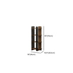 Contemporary 4-tier Wood Vertical Open Back Bookshelf