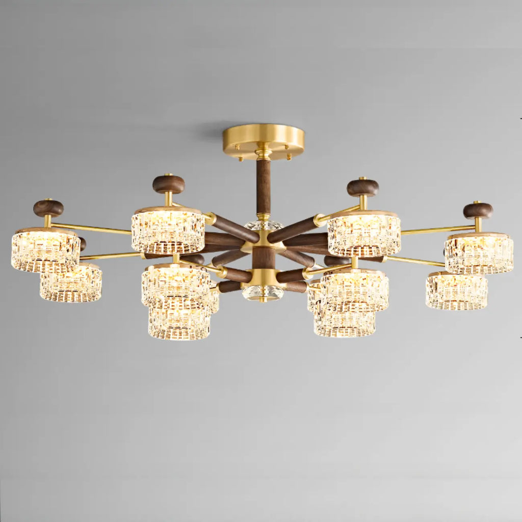 2 Tiers Clear Shade Hanging Light