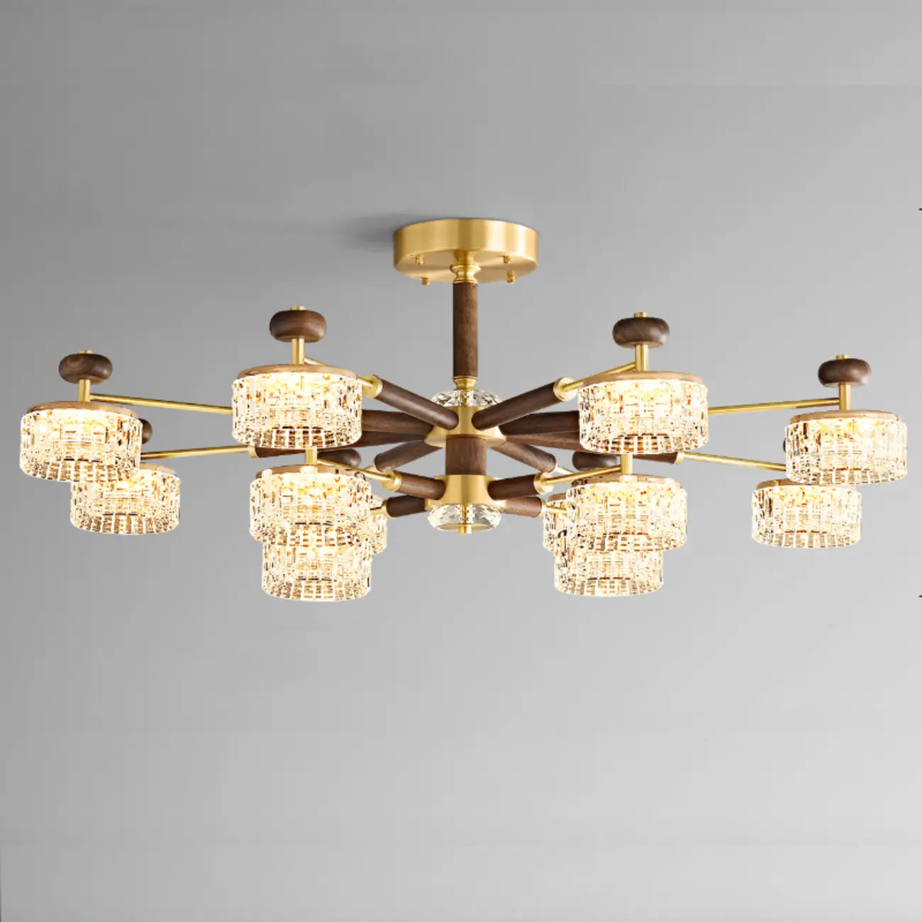 2 Tiers Clear Shade Hanging Light