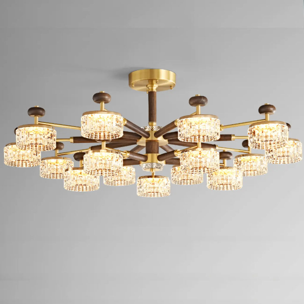 2 Tiers Clear Shade Hanging Light