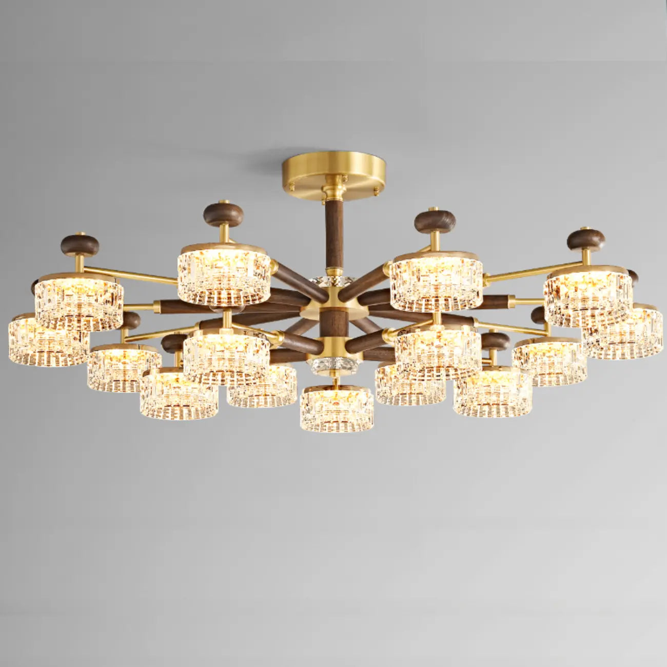 2 Tiers Clear Shade Hanging Light