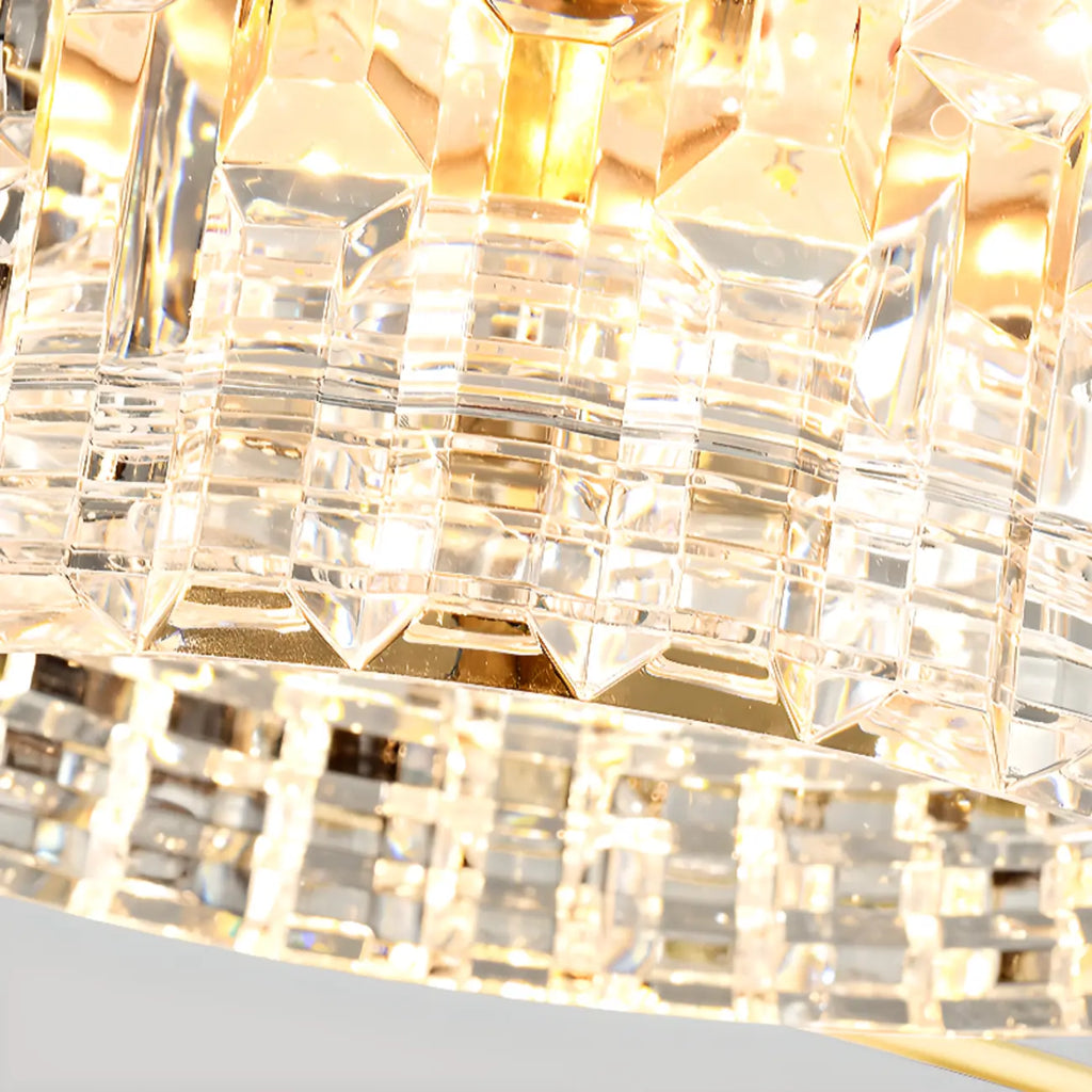 2 Tiers Clear Shade Hanging Light