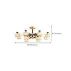 2 Tiers Clear Shade Hanging Light