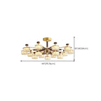 2 Tiers Clear Shade Hanging Light
