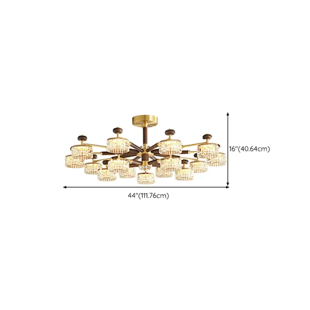 2 Tiers Clear Shade Hanging Light
