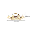 2 Tiers Clear Shade Hanging Light