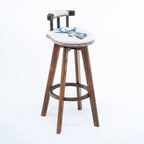 Bar Height Swivel Leather Modern Bar Stools