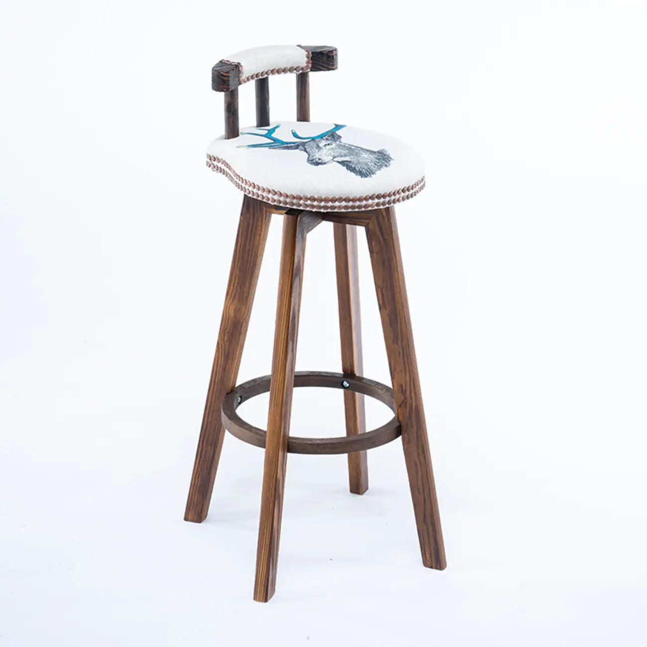 Bar Height Swivel Leather Modern Bar Stools