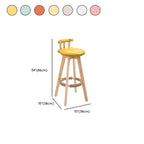 Bar Height Swivel Leather Modern Bar Stools