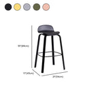 Bar Height Modern Plastic Armless Bar Stools