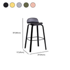 Bar Height Modern Plastic Armless Bar Stools