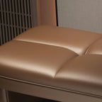 Cushioned Solid Color Modern Entryway Bench with Storage
