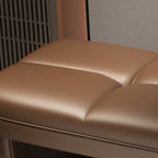 Cushioned Solid Color Modern Entryway Bench with Storage