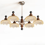 Black Crystal Wood Branch Modern Crystalline Chandelier