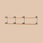 Brown Wall Mounted Floating Bookshelf with Storage
