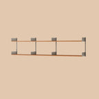 Brown Wall Mounted Floating Bookshelf with Storage